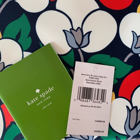 Floral kate spade laptop sleeve - Picture 2 of 2